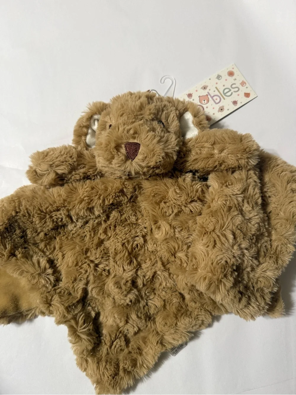 Oobles Security Blanket Dog Doggy Puppy Snuggle Blankie Infant Brown NEW